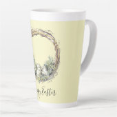 Wasserfarbe Rustikale Weinrebe & Eiern Ostern Milchtasse (Rechte Ecke)