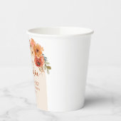 Wasserfarbe Rustikaler Fall Kleine Pumpkin Baby Du Pappbecher (Links)