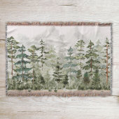 Wasserfarbe Rustikaler Grünwald Decke