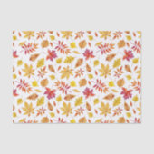 Wasserfarbe Rustikaler Herbst Blättermuster Seidenpapier (Vorderseite)