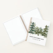 Wasserfarbe Rustikaler Wald Miete Gastbuch Notizblock (Innenseite)