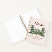 Wasserfarbe Rustikaler Wald Miete Gastbuch Notizblock (Innenseite)