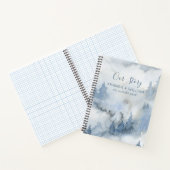 Wasserfarbe Rustikaler Wald Unsere Story Paare Notizblock (Innenseite)