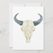 Wasserfarbe Rustikales Rodeo | Einladung zur Hochz (Rückseite)