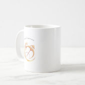 Wasserfarbe Sagittarius Astrologie Zodiac | Monogr Kaffeetasse (Vorderseite Links)