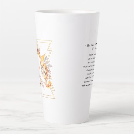 Wasserfarbe Sagittarius Astrologie Zodiac | Monogr Milchtasse (Vorderseite)