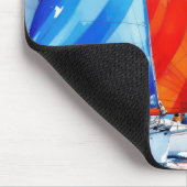Wasserfarbe Sailboat Rennen Mousepad (Ecke)