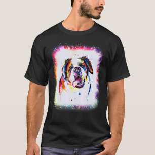 Wasserfarbe Saint Bernard Hund Junge Mädchen Tie D T-Shirt
