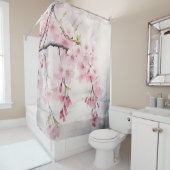Wasserfarbe Sakura Serenity Duschvorhang (Beispiel)