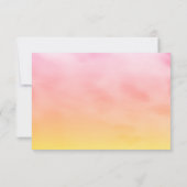 Wasserfarbe Sandy Zehen UAWG Sonnenuntergang RSVP Karte (Rückseite)