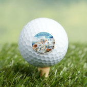 Wasserfarbe Santorini Oia Golfball (Insitu T-Shirt)
