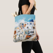 Wasserfarbe Santorini Tasche (Von Nahem)