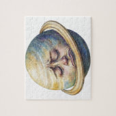 Wasserfarbe Saturn Himmelsbild Puzzle (Vertikal)