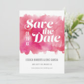 Wasserfarbe Save the Date (Stehend Vorderseite)