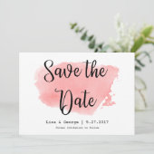 Wasserfarbe Save the Date mit benutzerdefiniertem  (Stehend Vorderseite)
