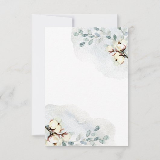 Wasserfarbe Save the Date. Save The Date (Rückseite)