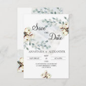 Wasserfarbe Save the Date. Save The Date (Vorne/Hinten)