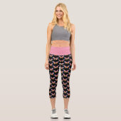 Wasserfarbe Schmetterling Capri Leggings (Vorderseite)