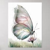 Wasserfarbe Schmetterling Poster (Vorne)