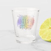 Wasserfarbe Schnapsglas (Rückseite)