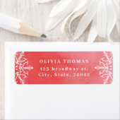 Wasserfarbe Schneeflocke Weihnachten Rücksendeadre (Insitu)