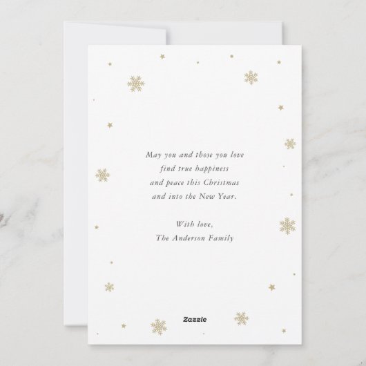 Wasserfarbe Schneemann Schnee Frohe Weihnachten (Rückseite)