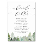 Wasserfarbe Schneewaldhochzeit Kopf Tischnummer (Rückseite)