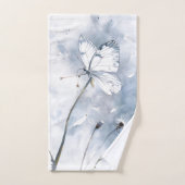 Wasserfarbe Schöner Schmetterling auf der Löwenzun Badhandtuch Set (Handtuch)