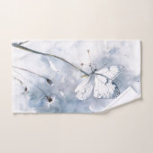 Wasserfarbe Schöner Schmetterling auf der Löwenzun Badhandtuch Set (Handtuch)