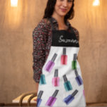 Wasserfarbe Schönheitsnagel Polnischer Salon Perso Schürze<br><div class="desc">Dieses Design kann personalisiert werden, indem Sie die Option Anpassen auswählen, um Text hinzuzufügen oder andere Änderungen vorzunehmen. Wenn dieses Produkt die Möglichkeit hat, das Design auf einen anderen Gegenstand zu übertragen, stellen Sie bitte sicher, dass das Design bei Bedarf angepasst wird. Kontaktieren Sie mich unter colorflowcreations@gmail.com , wenn Sie...</div>