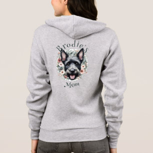 Wasserfarbe Schotte und Blumenreath Hoodie