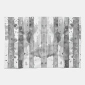Wasserfarbe Schwarz und Weiß Streifen Geschirrtuch (Horizontal)