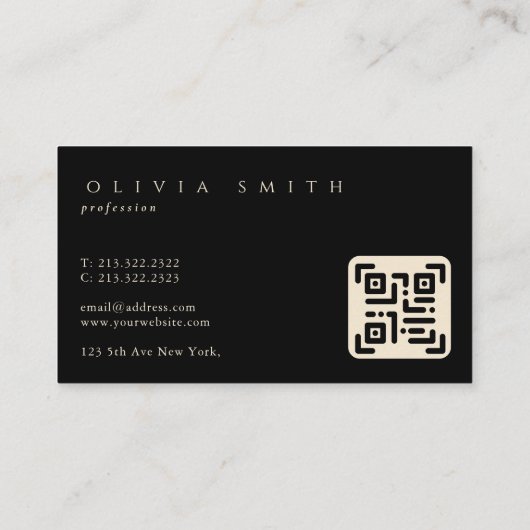 Wasserfarbe Schwarz-weiß Landschaft Mit Monogramm Visitenkarte (Rückseite)