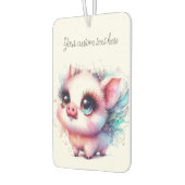 Wasserfarbe Schwein Autolufterfrischer (Links)