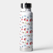 Wasserfarbe Schweiz Winterreise Thema Trinkflasche (rechts)