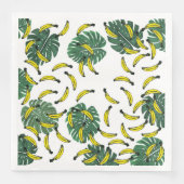 Wasserfarbe Schweizer Pflanze und Bananen Serviette (Vorderseite)