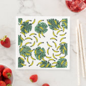 Wasserfarbe Schweizer Pflanze und Bananen Serviette (Beispiel)