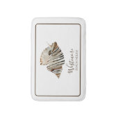 Wasserfarbe Seashell Beach House Badematte (Vorderseite Vertikal)