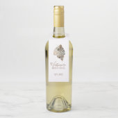 Wasserfarbe Seashell Beach House Flaschenanhänger (Auf Flasche)
