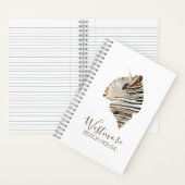 Wasserfarbe Seashell Beach House Notizblock (Innen)