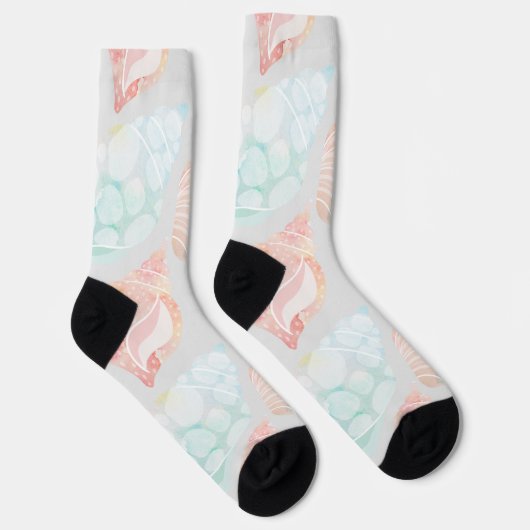 Wasserfarbe Seashell Crew Socken (Rechts)