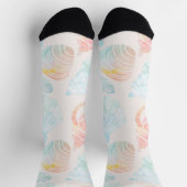 Wasserfarbe Seashell Crew Socken (Oben)