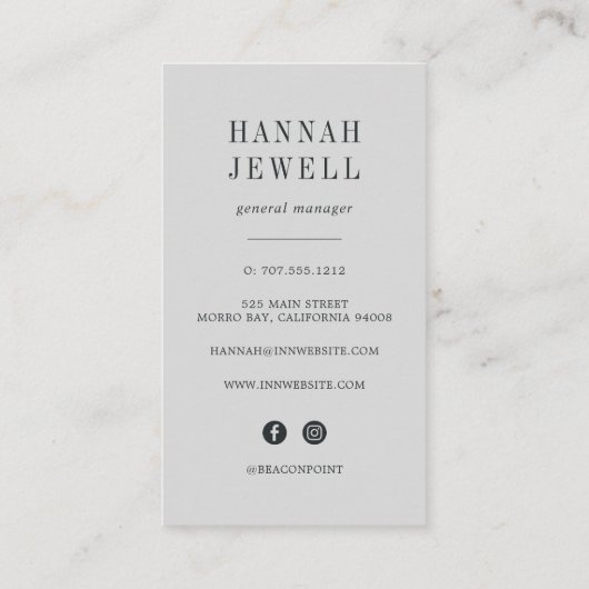 Wasserfarbe Seashell Gastfreundschaft Visitenkarte (Rückseite)