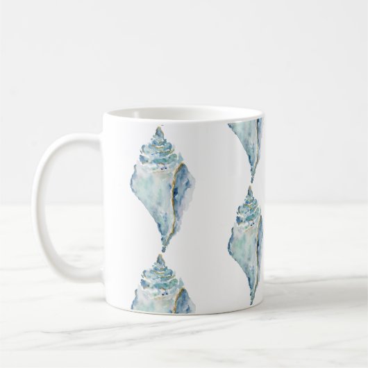 Wasserfarbe Seashell Kaffeetasse (Links)