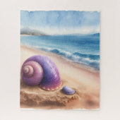 Wasserfarbe Seashell Puzzle (Vertikal)