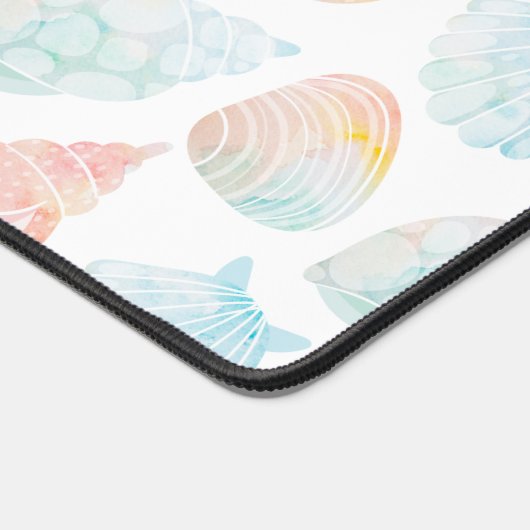 Wasserfarbe Seashell Schreibtischunterlage (Ecke)