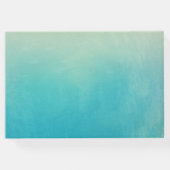 Wasserfarbe Seashells Beach Hochzeit Gästebuch (Rückseite)