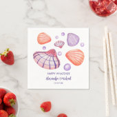 Wasserfarbe Seashells Paper Napkins Serviette (Beispiel)