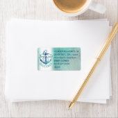 Wasserfarbe "SEAsons Grüße" Adressaufkleber (Insitu)