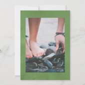 Wasserfarbe Seealgen Feier des Lebens Einladung (Rückseite)